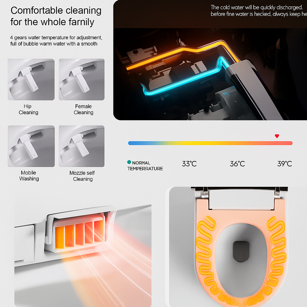 Velluxe NeoBlack Smart Toilet